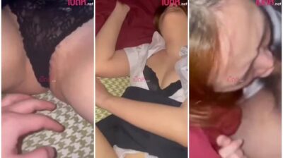 มัธยมโดนแฟนเย็ดหี ถกกระโปรงแหวกกางเกงในเขี่ยหีจนน้ำแฉะ ก่อนจะยัดควยเย็ดสดซอยหีถี่ ๆ จนแตกใน