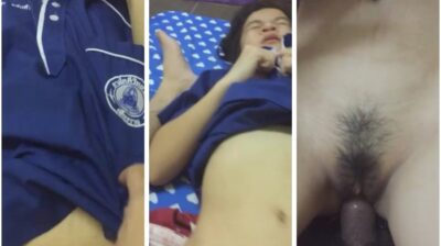 คลิปเย็ดเด็กม.ต้น จัดหนักเย็ดคาชุดนักเรียน กลับบ้านมาก็โดนเย็ดเลย