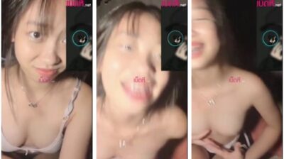 น้องไอซ์คนดัง สาวสตรีมเมอร์แอบรับงาน โชว์หวิวบีบนม หัวนมชมพูน่าเลีย ใช้ใช้นิ้วเบ็ดหีเงี่ยน ๆ จนน้ำแตกคาชุด