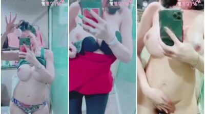 เจ๊นนท์นกฟ้า สาวนมอย่างใหญ่ เป็นกระแสดัง Tiktok ช่วยตัวเองหน้ากระจก โชว์นมกับหีเต็ม ๆ