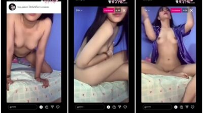 ไลฟ์สดกลุ่มลับIG  สาวตัวเล็ก น่ารัก นั่งยั่ว ๆ โชว์เสียว