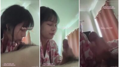 หลุดน้องบี ตื่นเช้าเงี่ยนมาอมควยแฟน คู่รักข้าวใหม่ปลามัน