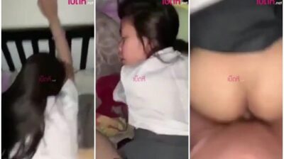 คลิปหลุดนักเรียน โดนจับเย็ดหีท่าหมา ร้องครางคาหอพัก