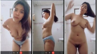 หลุดนักเรียนหญิง ตั้งกล้องอาบน้ำโชว์แอปช้างไลฟ์