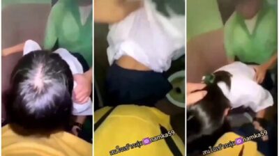 ม.ต้นเย็ดกัน จับเพื่อนสาวร่วมห้องมาเย็ดที่หลังห้อง