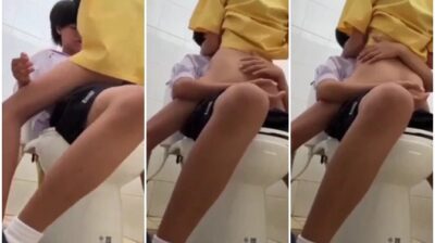 หลุดทอมน้อย แอบตีฉิ่งกับรุ่นน้อง ม.ปลาย ในห้องน้ำโรงเรียน