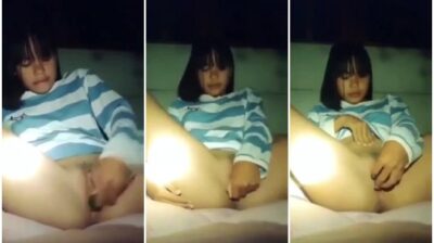 เด็กวัยกำลังเงี่ยน ใช้แตงกว่าแหย่หีแล้วถ่ายคลิปลับส่วนตัวแต่ดันหลุด