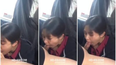 ทัศนศึกเสียว นักเรียนไทย ม.ปลาย แอบมาโม๊คควยให้แฟนที่เบาะหลังรถทัวร์แตกคาปาก