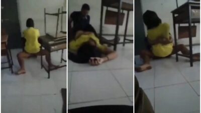 หลุดกำลังดัง ผอ.เดินเข้ามาเจอ ครูพละกำลังเย็ดนักเรียนในห้องเรียนหลังเลิกเรียนคาชุดพละ