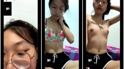 น้องข้าวสาวแว่น ม.6 รับงานคอลเสียวเสียงไทยชัดเจน นมเล็กน่ารัก