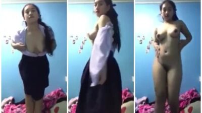 เด็กม.5 นมใหญ่ ถ่ายคลิปยั่วรุ่นพี่ งานดีทั้งตัว ผิวเนียนกริ๊บ