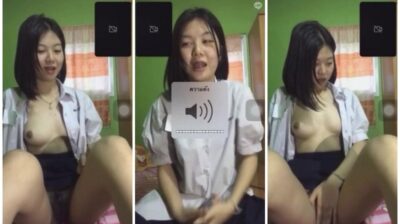 คลิปหลุดคอลเสียว นักเรียนมอปลาย เลิกเรียนเเงี่ยนชวนเเฟนคอลโชว์หี