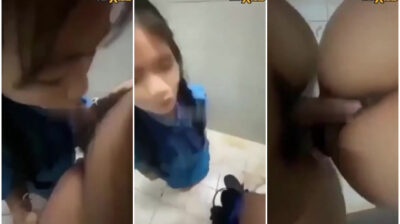 เย็ดน้องนาย นักเรียนม.ต้น เงี่ยนหีแอบมาเย็ดกันในห้องน้ำ