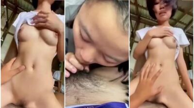 นักเรียนสาวม.ต้น ตัวเล็กงานดี ดูดควยเสียวเกือบทนไม่ไหว