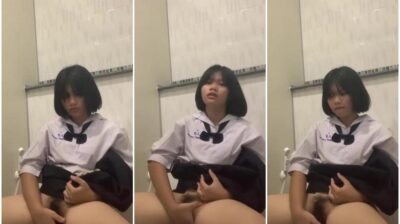 มัธยมต้นสุดเงี่ยน ลงมาเข้าห้องน้ำเกี่ยวเบ็ดคาชุด คันหีตอนเรียนแต่ไม่มีแฟน