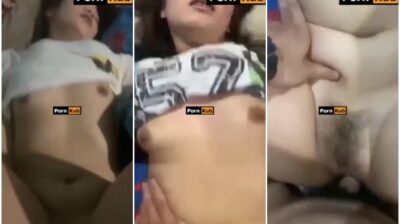 หลุดสาวอาชีวะ โดนผัววัยรุ่นกระแทกหียับคาชุดนอน ใกล้เสร็จชักออกมาแตกนอก