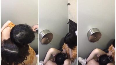 คลิปแอบถ่าย พาแฟนไปห้องน้ำร้านตะวันแดง ตื่นเต้นสุด ๆ