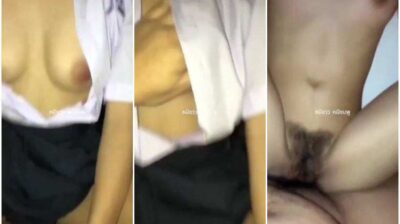 เย็ดนักเรียนสาวม.6 หีแน่นซอยมันนมกำลังสวยหีฟิต เจอแฟนควยใหญ่กดควยเย็ดลึกเสียวจัด