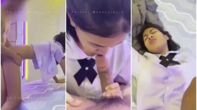 หลุดนักเรียนไทย น้องกานต์แอบโดดเรียนหนีมาเย็ดกับรุ่นพี่ ซอยเข้าออกจนแตกคาหี