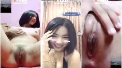 นักเรียนมัธยมนมใหญ่ ตั้งกล้องแหกหีไร้ขนล้วงหีให้ดู ขาวเนียนน่าเย็ดมาก