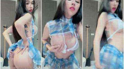 คลิปหลุดน้อง สาวสวยนมใหญ่เต้นร่อนควยอย่างเซ็กซี่ ร่อนหีได้ยั่วควยสุด ๆ เห็นแล้วเงี่ยนควย