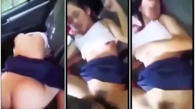 คลิปหลุดนักเรียน สาวงานดีโดนเย็ดสดในรถก่อนเข้าเรียน