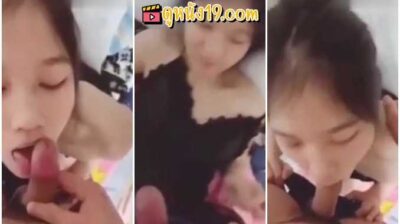 คลิปโป๊นักเรียน หน้าตาน่ารักใส ๆ ลีลาการจับควยโม๊คโคตรเซียน อมควยสดมิดลำ ก่อนจะโดนซอยหีโคตรเด็ด