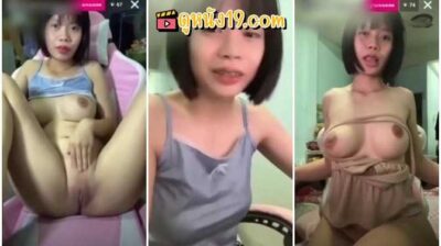 ไลฟ์สดอวดหีอูม นักเรียนผมสั้นตัวเล็กนมโตหีใหญ่น่าเย็ดจัด ตั้งกล้องโชว์หียั่วเย็ดโคตรเสียว