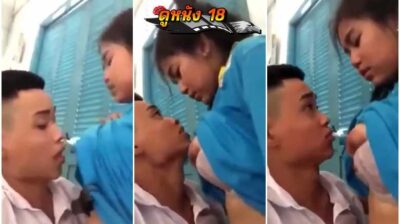หลุดนักเรียนเงี่ยนจัด แอบเย็ดกันในห้องเรียน แอบพากันมาเย็ดสดมันส์บดหีโยกควยเย็ดก่อนกลับบ้านคาชุดพละ