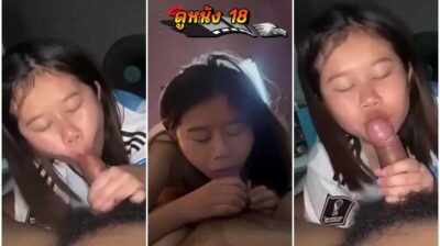 หลุดนักเรียน เอาควยให้อมจนแน่นคับปาก ลีลาโม๊กควยสุดจัด ทั้งเลียทั้งดูดควยอมมิดจนสุดลำ ปล่อยน้ำควยแตกคาปาก